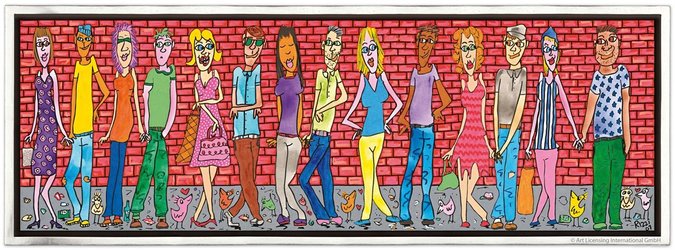 It´s About True Love For Two - For Me and You, Pigmentdruck auf Leinwand, 120x40 cm, 4.000 Euro