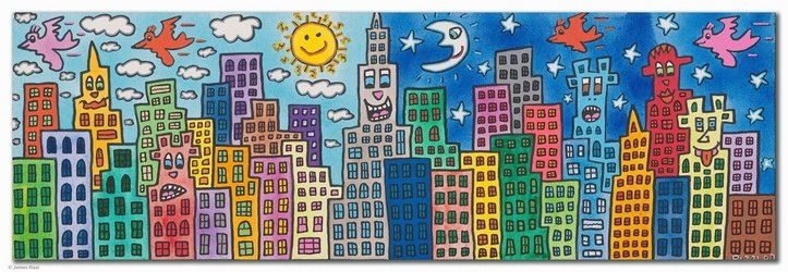 My Candy-Colored City of Love, Pigmentdruck auf Leinwand, 90x30 cm, 2.160 Euro