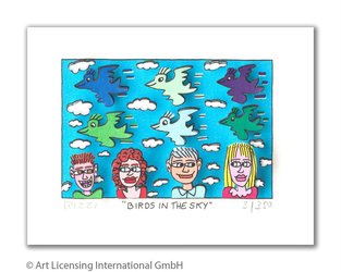 Birds In The Sky, 3D-Konstruktion, 7,7x5,1 cm, 460 Euro
