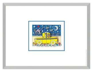 A Taxi Ride Through The Night, 3D-Konstruktion, 13,5x10 cm, 925 Euro